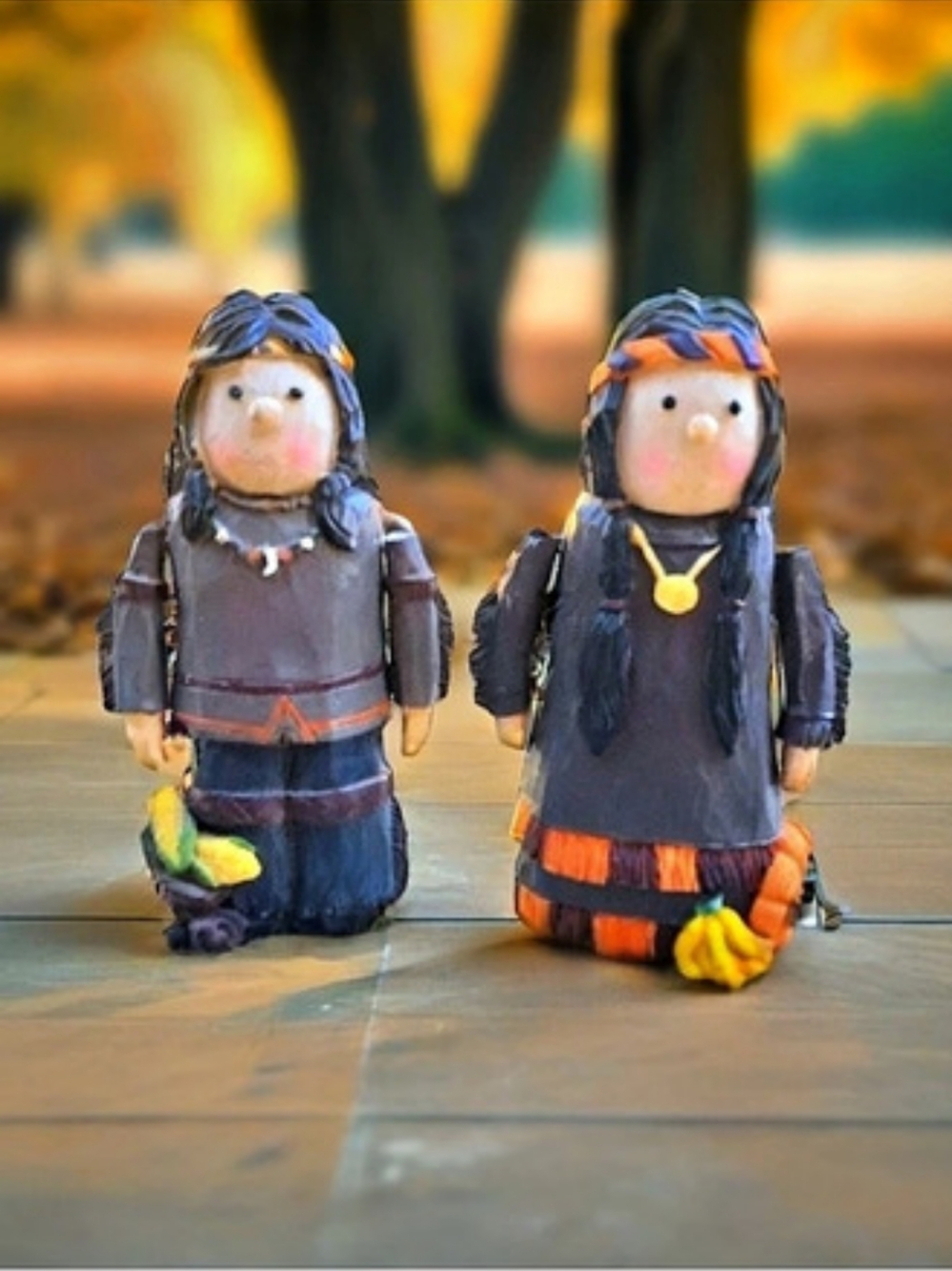 Vintage Eddie Walker Midwest of Cannon Falls Thanksgiving Native American Set